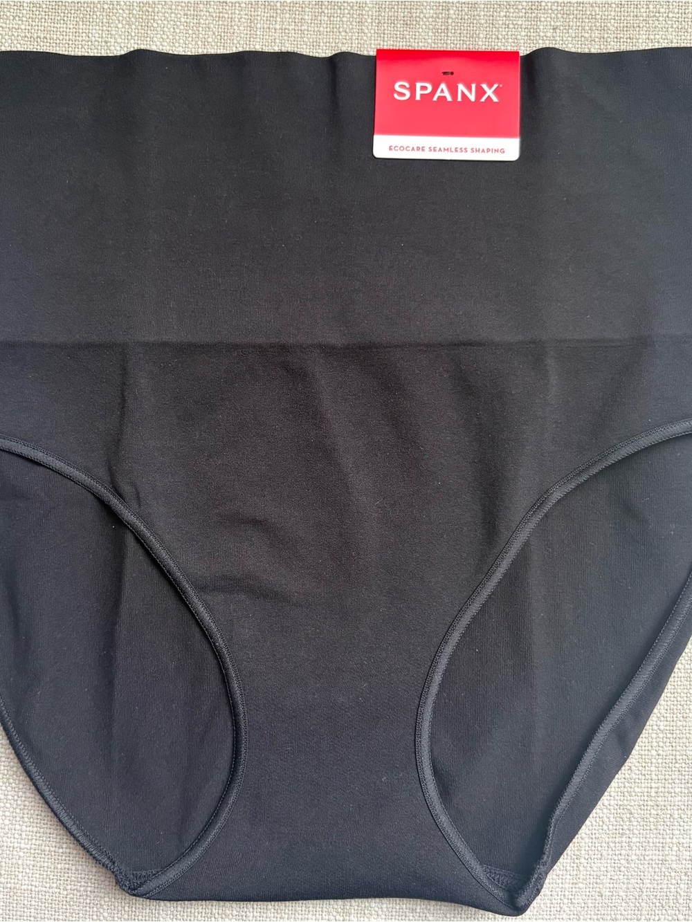 SPANX Womens Black Ecocare Seamless Shaping brief